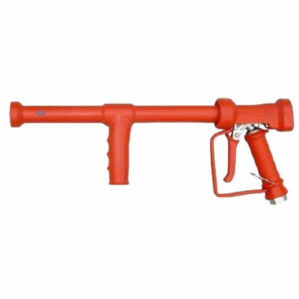 Pistolet basse pression inox (rouge) lance 40 CM